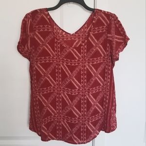 Lucky Brand × Peter Dunham Silk T-shirt, Size L